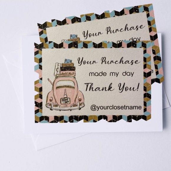 100 Poshmark Business Thank You Cards - Picture 8 of 9